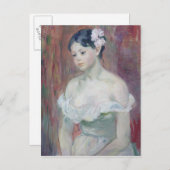 Een jong meisje, 1893 briefkaart (Voorkant / Achterkant)