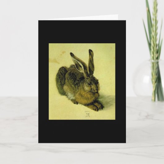 Een jonge haas kaart (Voorkant)
