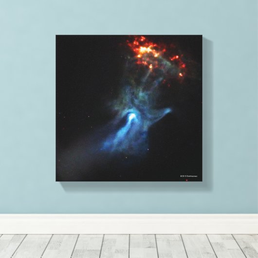 Een jonge pulsar-Show Canvas Afdruk (Insitu (Houten vloer))