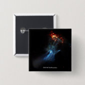 Een jonge pulsar-Show Vierkante Button 5,1 Cm (Voorkant /achterkant)