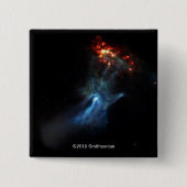 Een jonge pulsar-Show Vierkante Button 5,1 Cm (Voorkant)