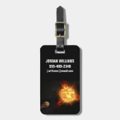 Een jonge rode dwerg bagagelabel (Voorkant verticaal)