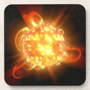 Een jonge rode dwerg bier onderzetter