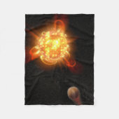 Een jonge rode dwerg fleece deken (Voorkant)