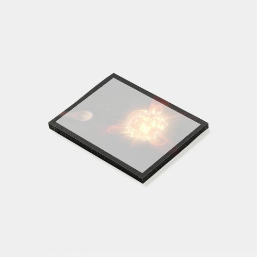 Een jonge rode dwerg post-it® notes (Schuin)