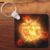 Een jonge rode dwerg sleutelhanger (Voorkant)