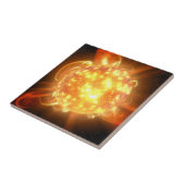 Een jonge rode dwerg tegeltje (Zijkant)