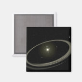 Een jonge ster omringd door grote planeten magneet (Voorkant / Achterkant)