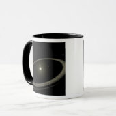 Een jonge ster omringd door grote planeten mok (Voorkant links)