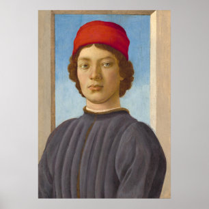Een Jongeman - Filippino Lippi Fijne Kunst Poster