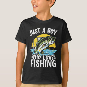 Een jongen die dol is op de verrukkelijke vangst v t-shirt