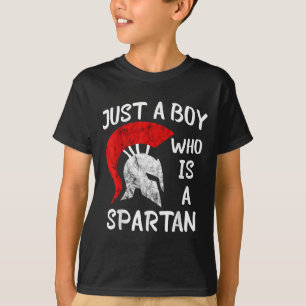 Een jongen die een Spartaanse Spartaan is, kost Sp T-shirt