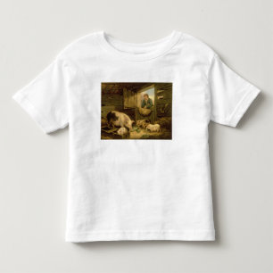 Een jongen die een varkensstaart bekijkt, 1794 (ol kinder shirts