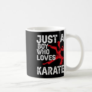 Een jongen die houdt van karate, een grappig Gezeg Koffiemok