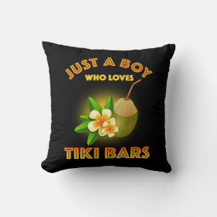 Een jongen die houdt van Tiki Bars Kussen