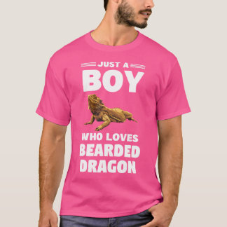 Een jongen die van baardagamen houdt t-shirt