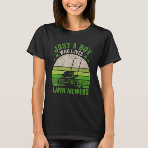 Een jongen die van gras houdt t-shirt