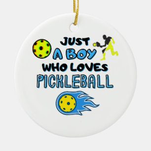 Een jongen die van Pickl houdt... Keramisch Ornament