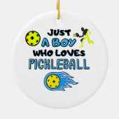 Een jongen die van Pickl houdt... Keramisch Ornament (Achterkant)