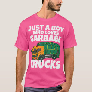 Een jongen die van vuilnis houdt t-shirt