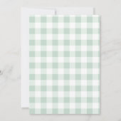 Een jongen en meisje tweeling Baby shower platte K Kaart (Achterkant)