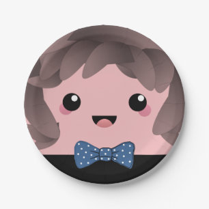 Een jongen Geslacht over babyjongen Papieren Bordje