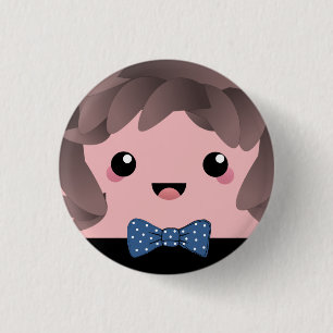 Een jongen Geslacht over babyjongen Ronde Button 3,2 Cm