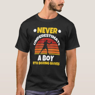Een jongen met bokshandschoenen Kickbokser Kickbok T-shirt