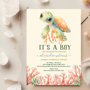 Een jongen onder het Zee Baby shower Kaart