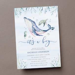 Een jongen onder het Zee Baby shower Kaart