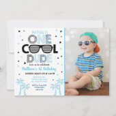 Een jongen van Cool Man Sunglass First Dag Kaart (Voorkant)