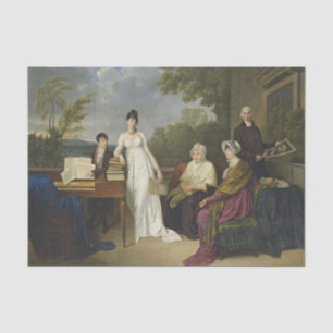 Een jongere die aarzelt om piano te spelen tissuepapier