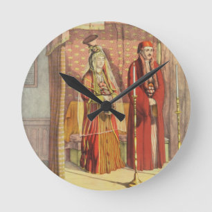 Een Joods huwelijk, gegraveerd door Charles Parson Ronde Klok