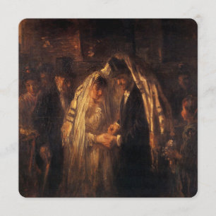 Een joods huwelijk van Jozef Israels - Circa 1903 Kaart