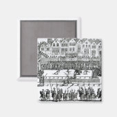 Een Jousting Scene Magneet (Voorkant / Achterkant)