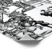 Een Jousting Scene Poster (Hoek)