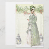 Een joyous Noel - Jane Austen geïnspireerd Briefpapier (Voorkant / Achterkant)