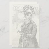 Een joyous Noel Jane Austen geïnspireerde Alt-kleu Briefpapier (Voorkant / Achterkant)