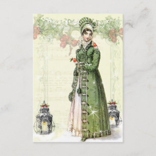 Een joyous Noel Jane Austen Geïnspireerde RSVP Kaartje