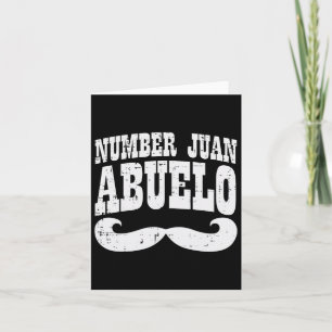 Een Juan Abuelo Spaanse Vaders Dag Mexicaanse Opa Kaart