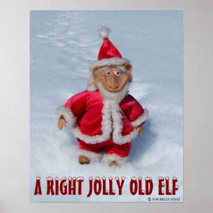 EEN JUISTE JOLLY OUD ELF POSTER