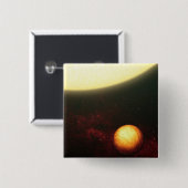 Een Jupiter-achtige planeet Vierkante Button 5,1 Cm (Voorkant /achterkant)