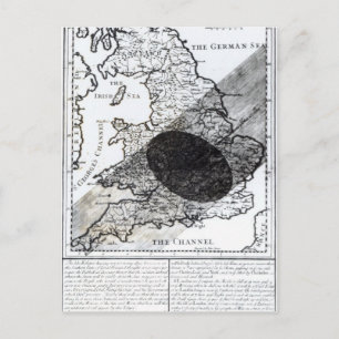 Een kaart die de Schaduw van de Maan toont