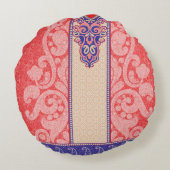 Een kaart met een rood hart erop rond kussen (Achterkant)