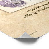 Een kaart naar het Poster van Koning Solomon (Hoek)