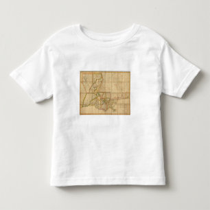 Een kaart van de staat Louisiana Kinder Shirts