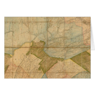 Een kaart van de staat Pennsylvania