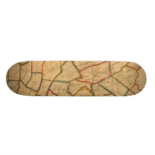 een kaart van de staat Pennsylvania Skateboard