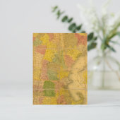 Een kaart van de Staten van New England (Staand voorkant)