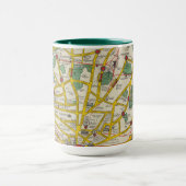 Een kaart van Merseyside, Liverpool Mok (Midden)